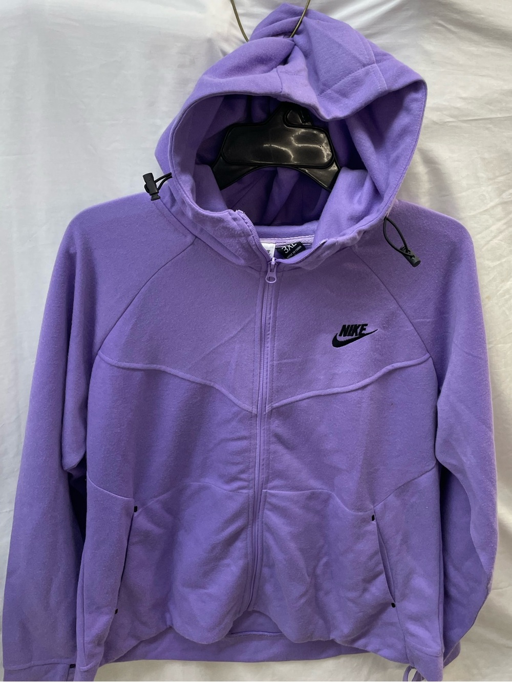 Nike Lavender Full-Zip Hoodie with thumb strap ladies sz 3x